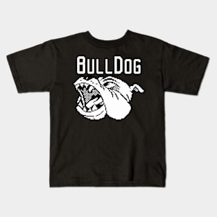 Pixelated Bulldog Kids T-Shirt